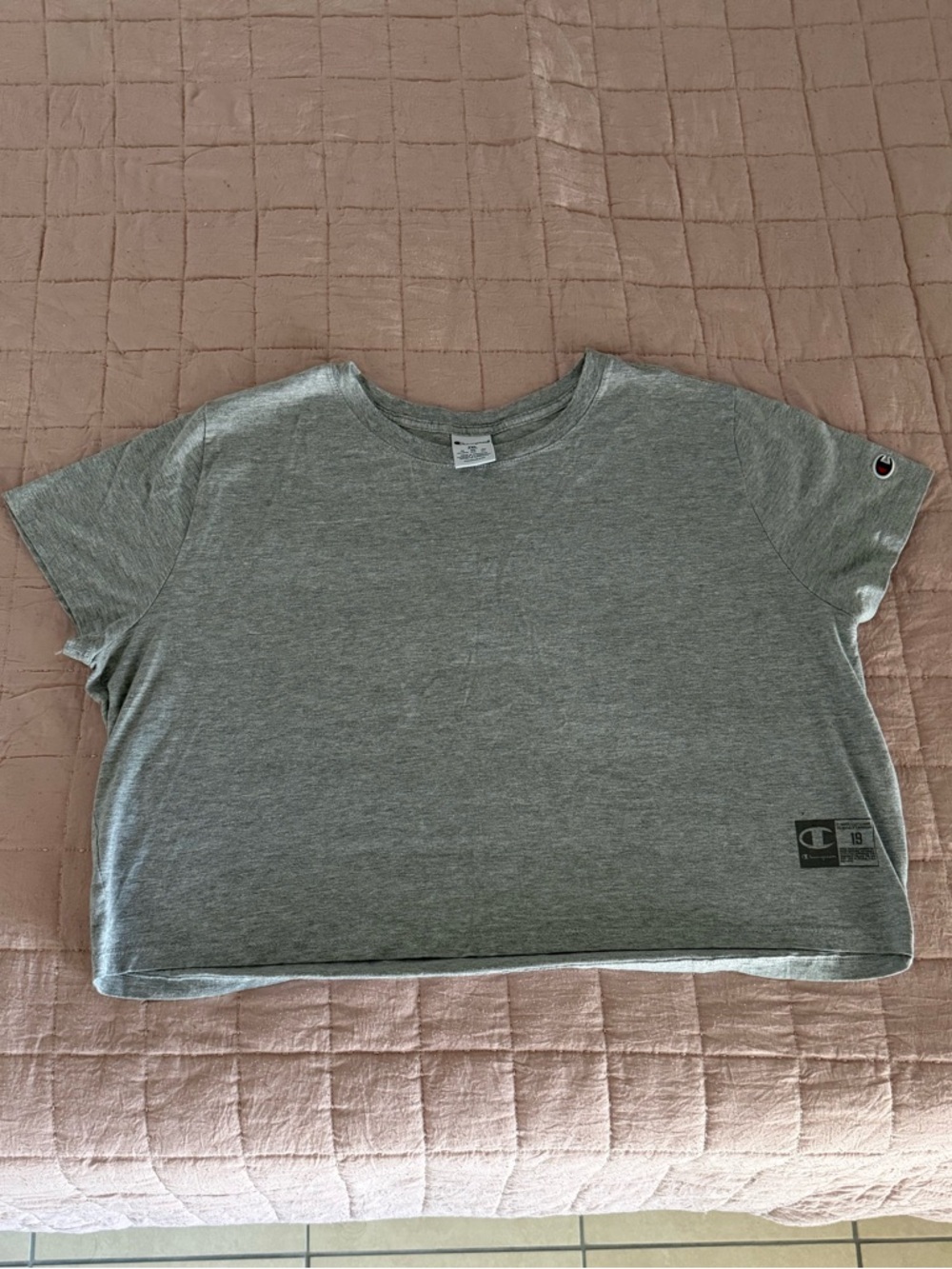Champion Light Gray Crewneck Tee